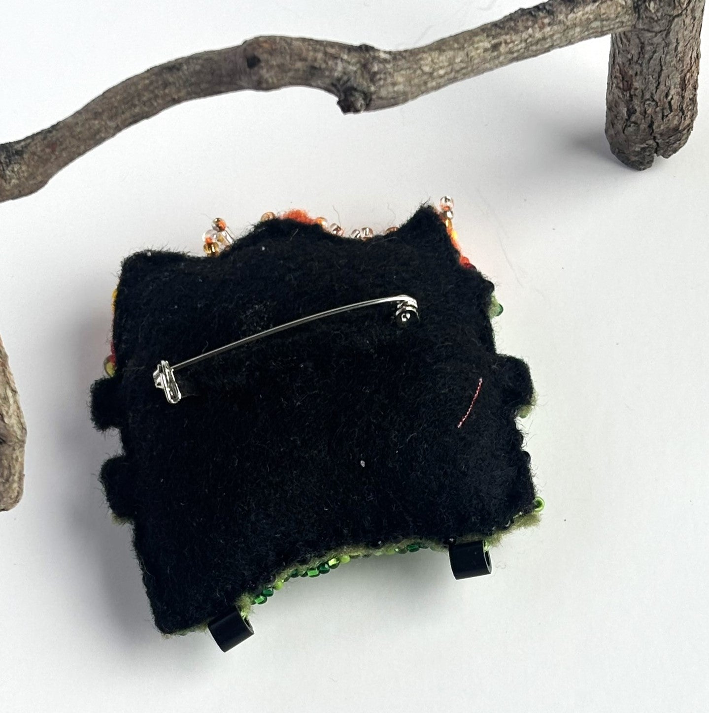 OOAK Dumpster Fire Brooch