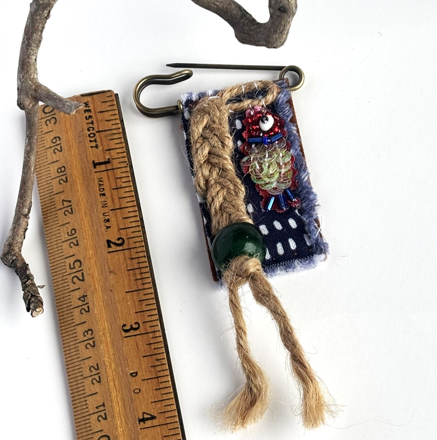 OOAK Fisherman-core Brooch