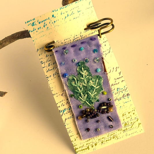 OOAK Romaine Lettuce Brooch