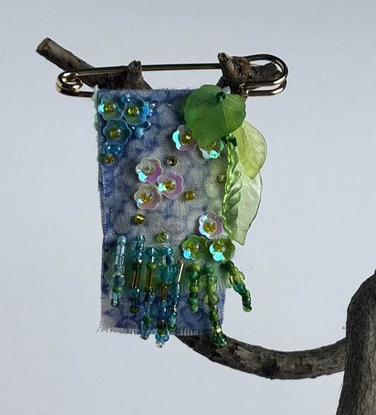 OOAK Spring Floral Brooch
