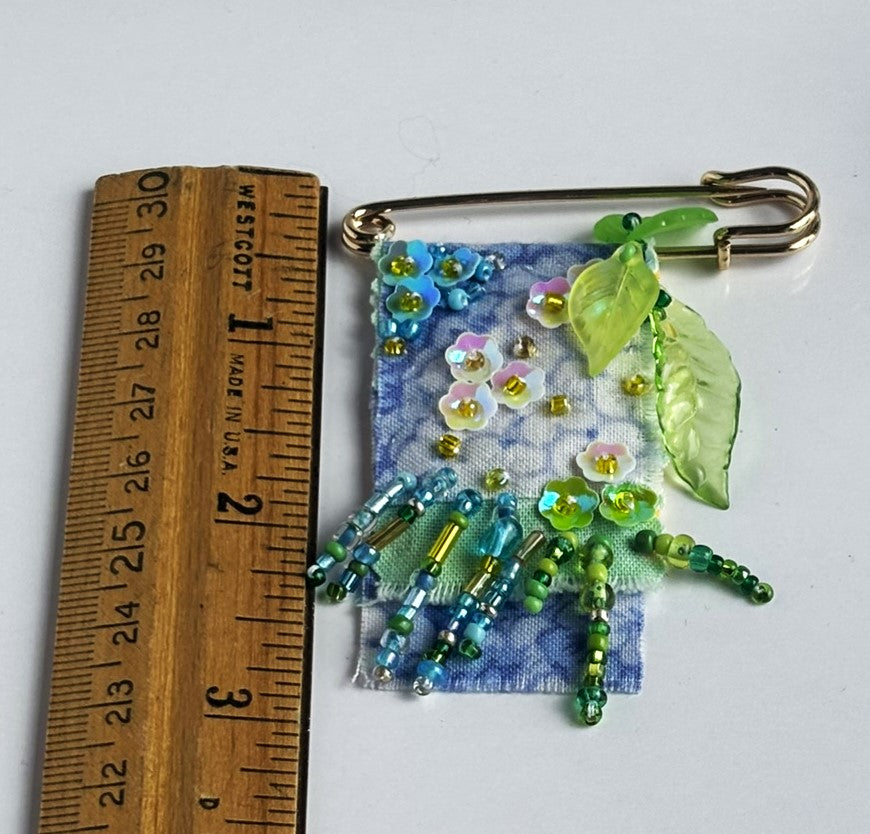 OOAK Spring Floral Brooch